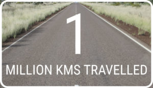 One million kilomentres travelled - Centre Bush Bus Alice Springs NT